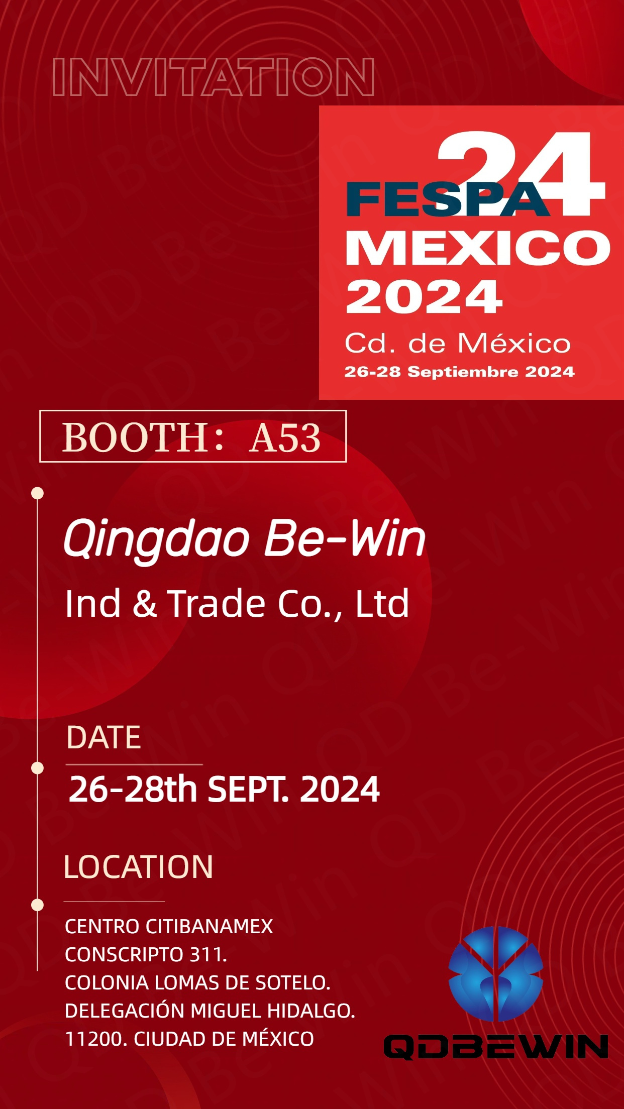 Qingdao Be-Win Ind & Trade Co., Ltd FESPA 2024 Meksikada akril təbəqələr, PVC köpük lövhələr və alüminium kompozit panelləri nümayiş etdirəcək